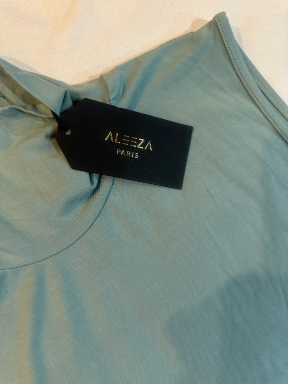 Aleeza Paris Women's Light Teal Tank Top